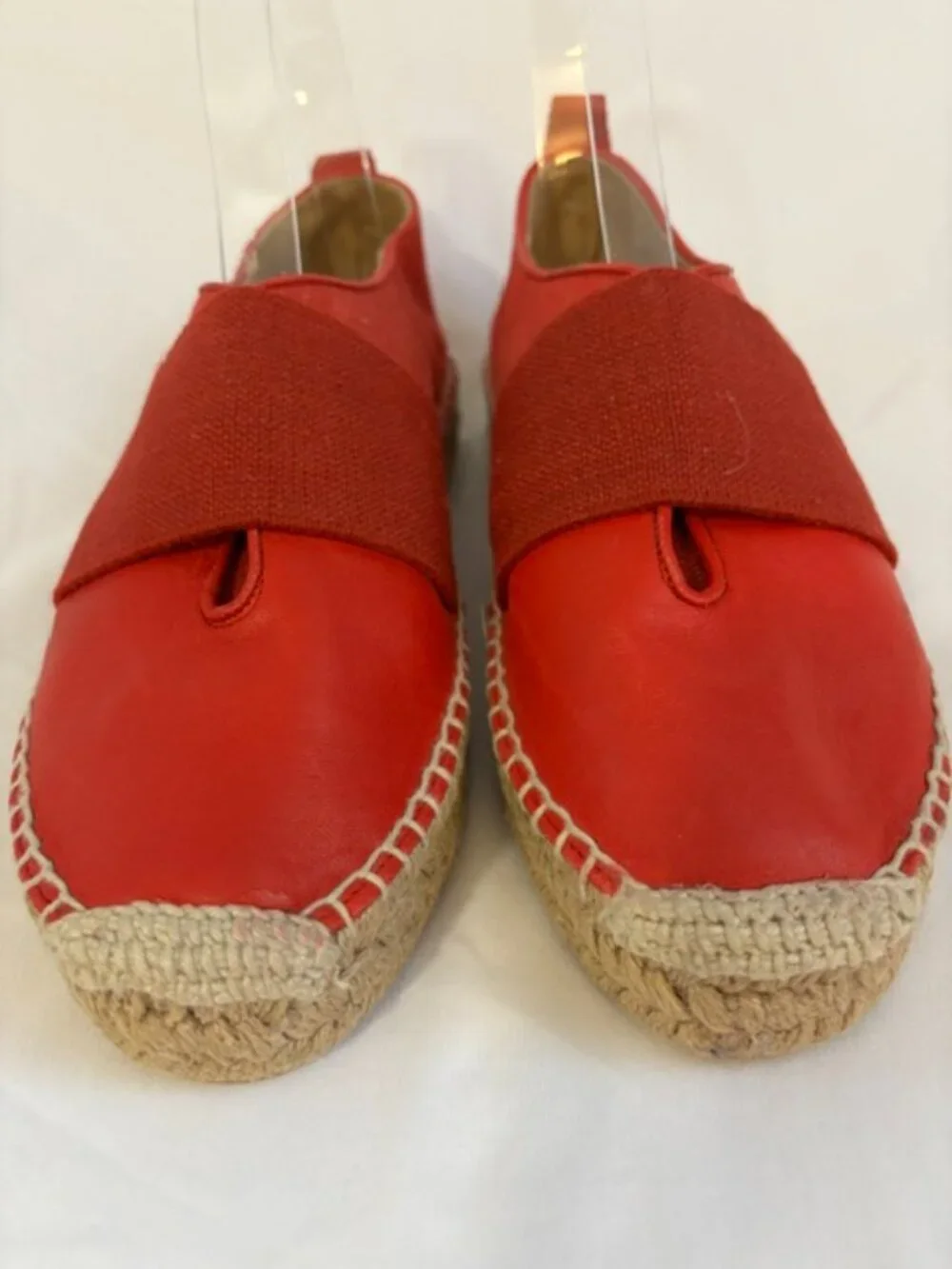 Rag & Bone Red Leather Nina Flat Espadrille Women's Size 38 (US 7.5)
